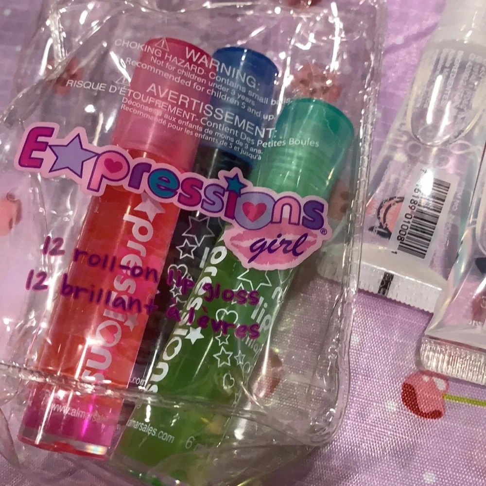 Set of 8 Clear Lip Glosses